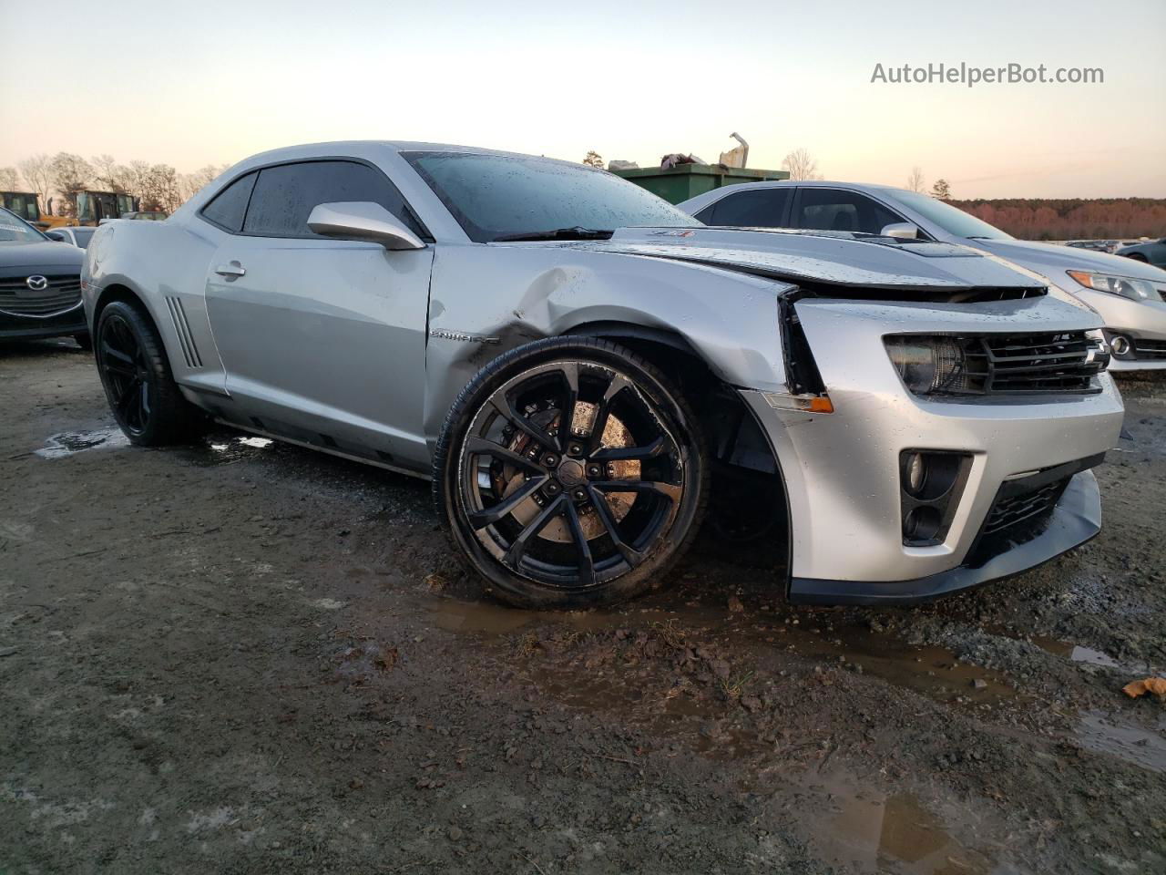 2014 Chevrolet Camaro Zl1 Silver vin: 2G1FZ1EP4E9800169