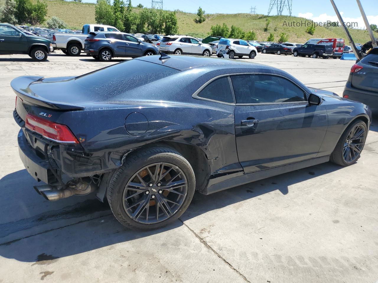 2014 Chevrolet Camaro Zl1 Blue vin: 2G1FZ1EP9E9800359