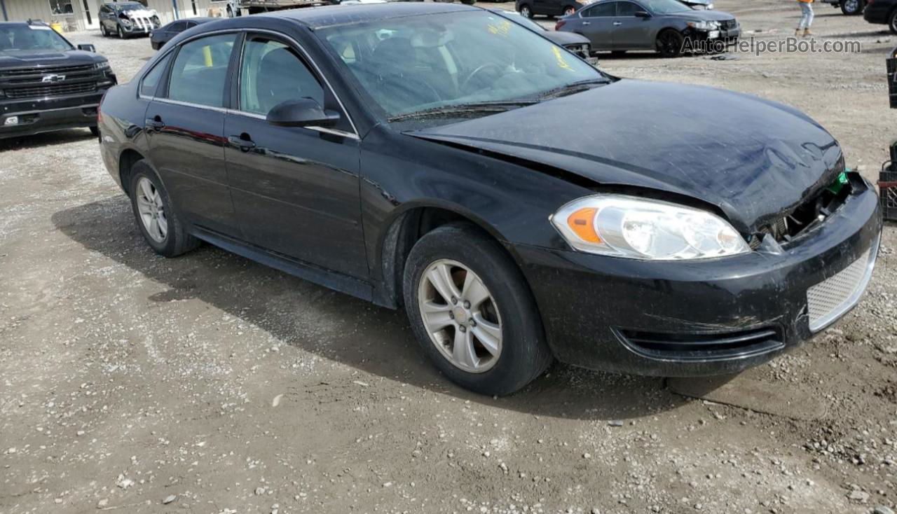 2014 Chevrolet Impala Limited Ls Black vin: 2G1WA5E30E1137550