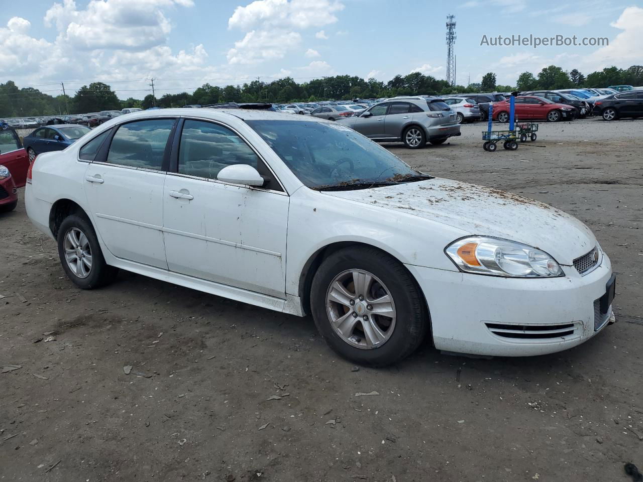 2016 Chevrolet Impala Limited Ls White vin: 2G1WA5E31G1131694