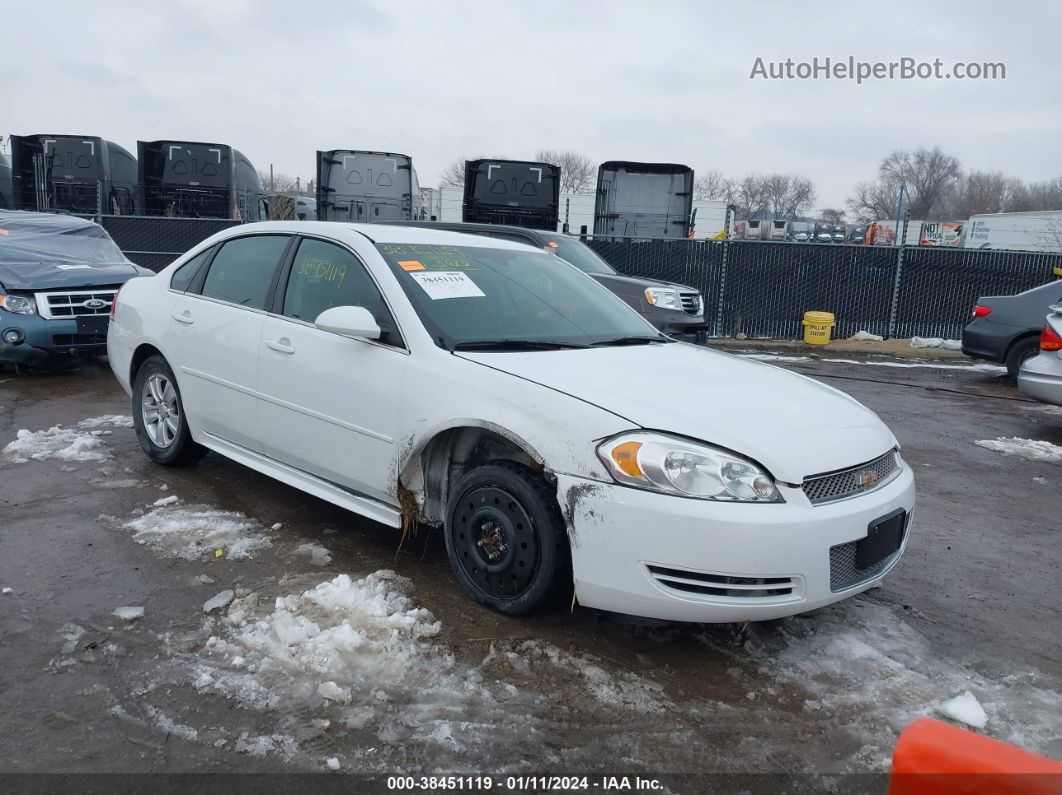 2014 Chevrolet Impala Limited Ls Белый vin: 2G1WA5E34E1183818