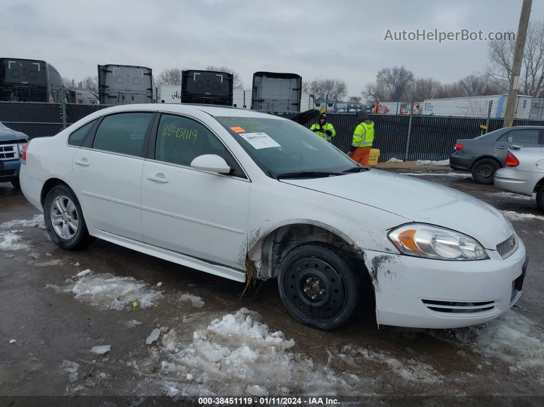 2014 Chevrolet Impala Limited Ls Белый vin: 2G1WA5E34E1183818