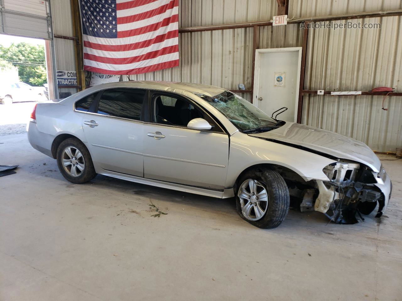 2014 Chevrolet Impala Limited Ls Silver vin: 2G1WA5E35E1134532