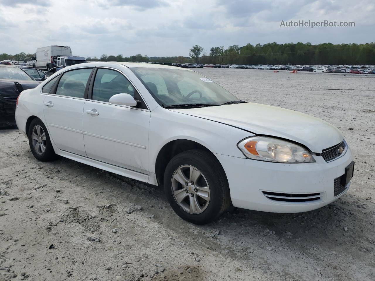 2014 Chevrolet Impala Limited Ls White vin: 2G1WA5E35E1148673