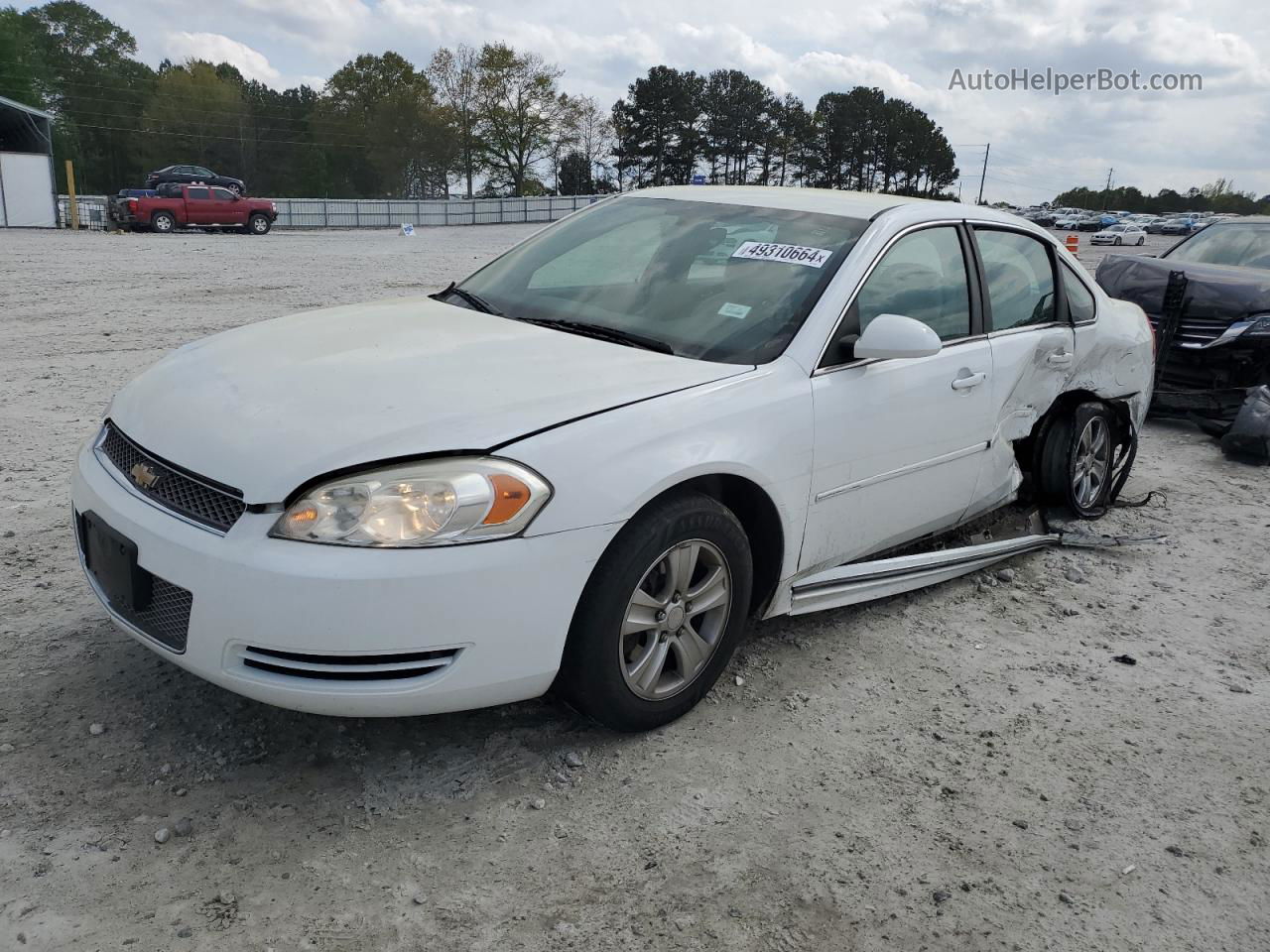 2014 Chevrolet Impala Limited Ls Белый vin: 2G1WA5E35E1148673