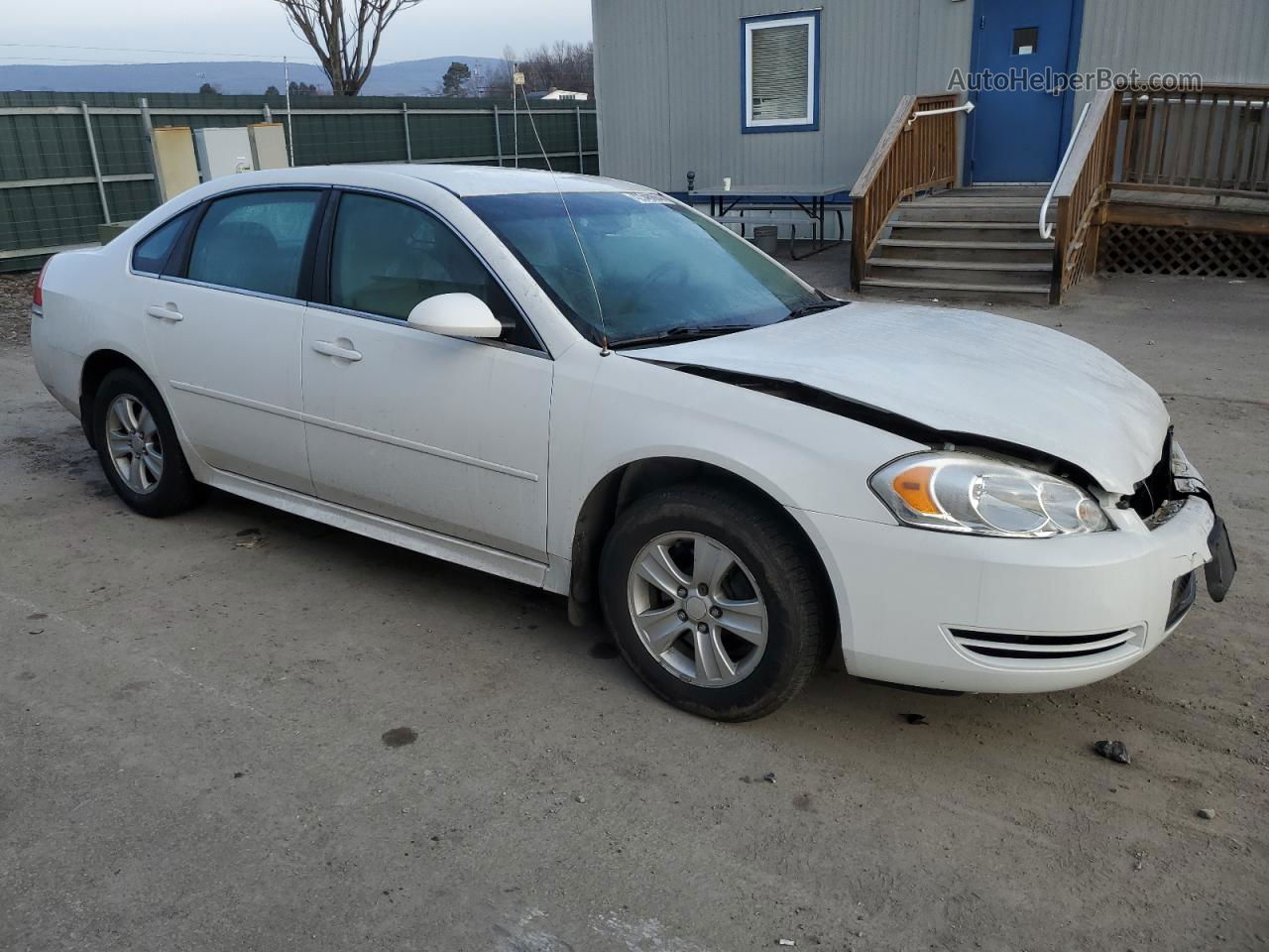 2014 Chevrolet Impala Limited Ls White vin: 2G1WA5E38E1153012