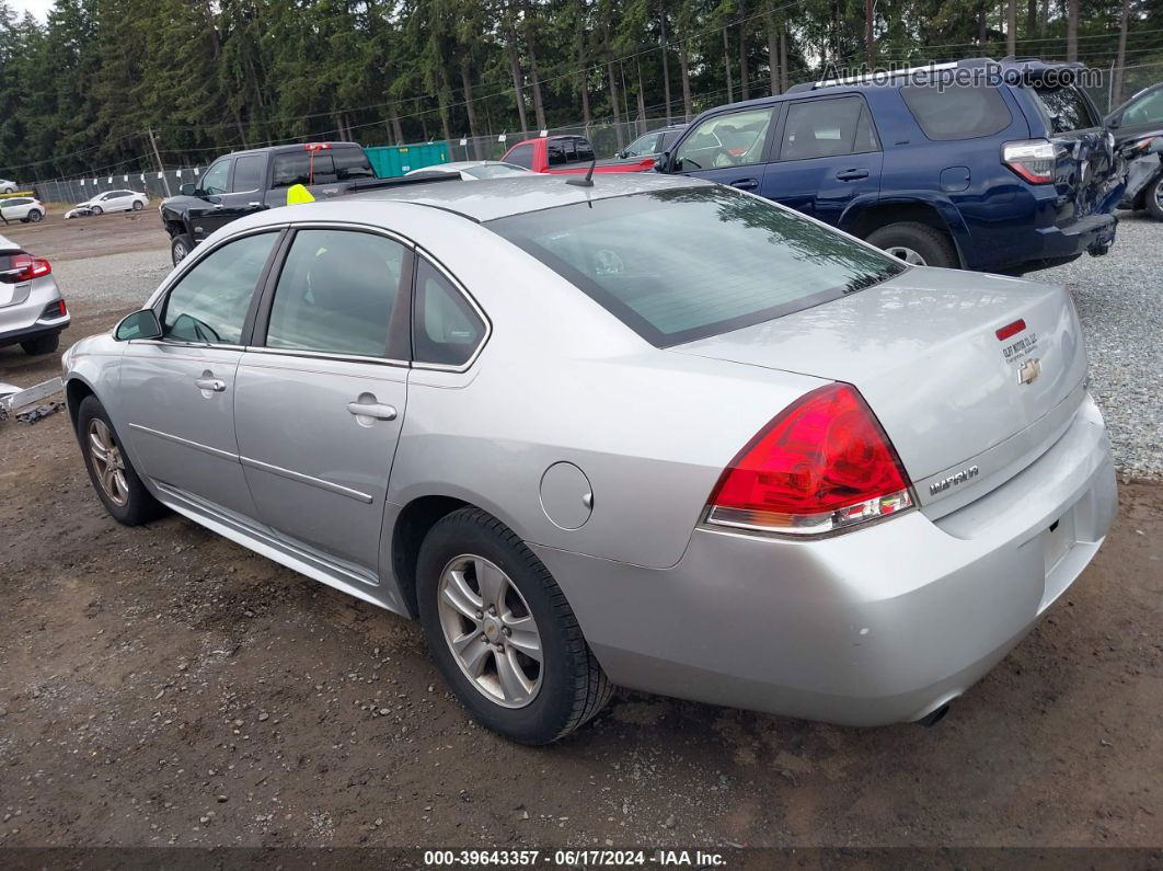 2014 Chevrolet Impala Limited Ls Silver vin: 2G1WA5E39E1109651