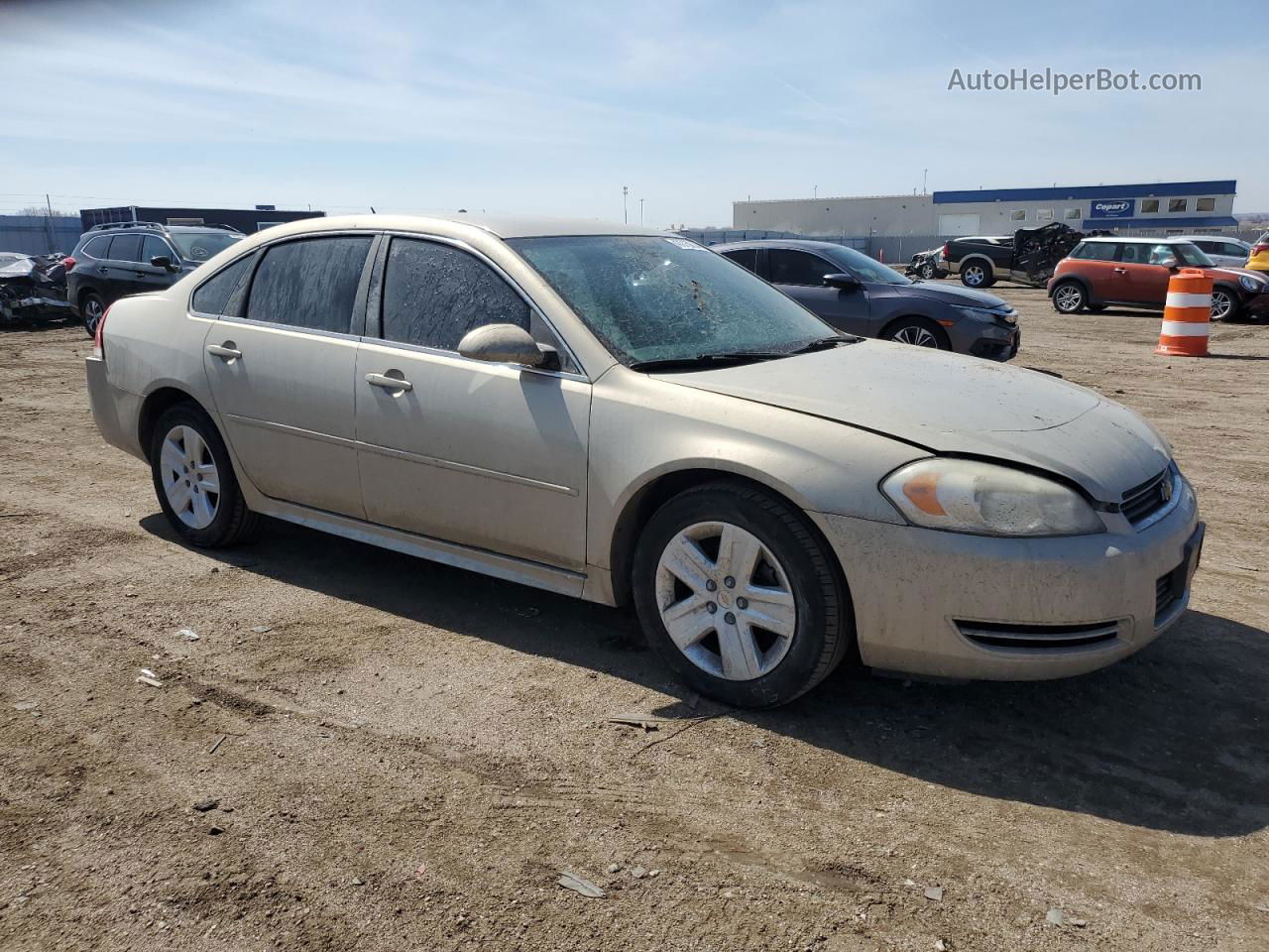 2011 Chevrolet Impala Ls Gold vin: 2G1WA5EK3B1107669