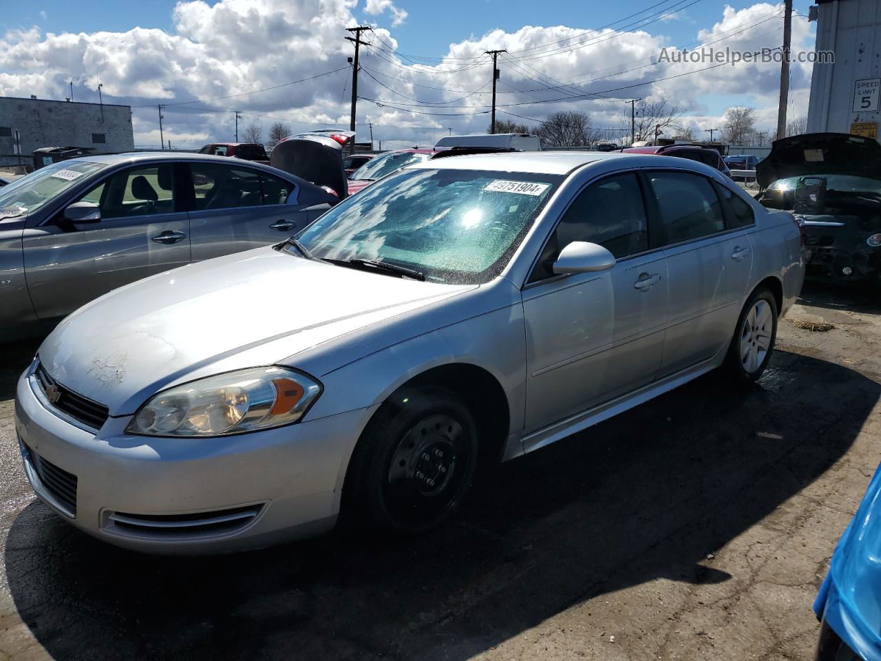 2011 Chevrolet Impala Ls Silver vin: 2G1WA5EK4B1240439