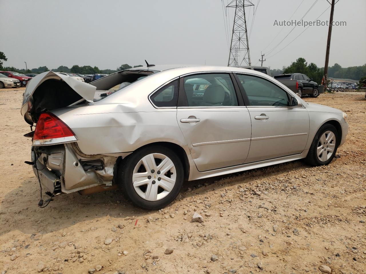 2011 Chevrolet Impala Ls Серебряный vin: 2G1WA5EK7B1309219