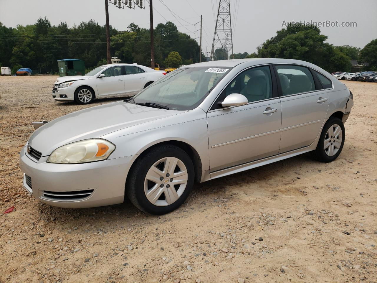 2011 Chevrolet Impala Ls Silver vin: 2G1WA5EK7B1309219