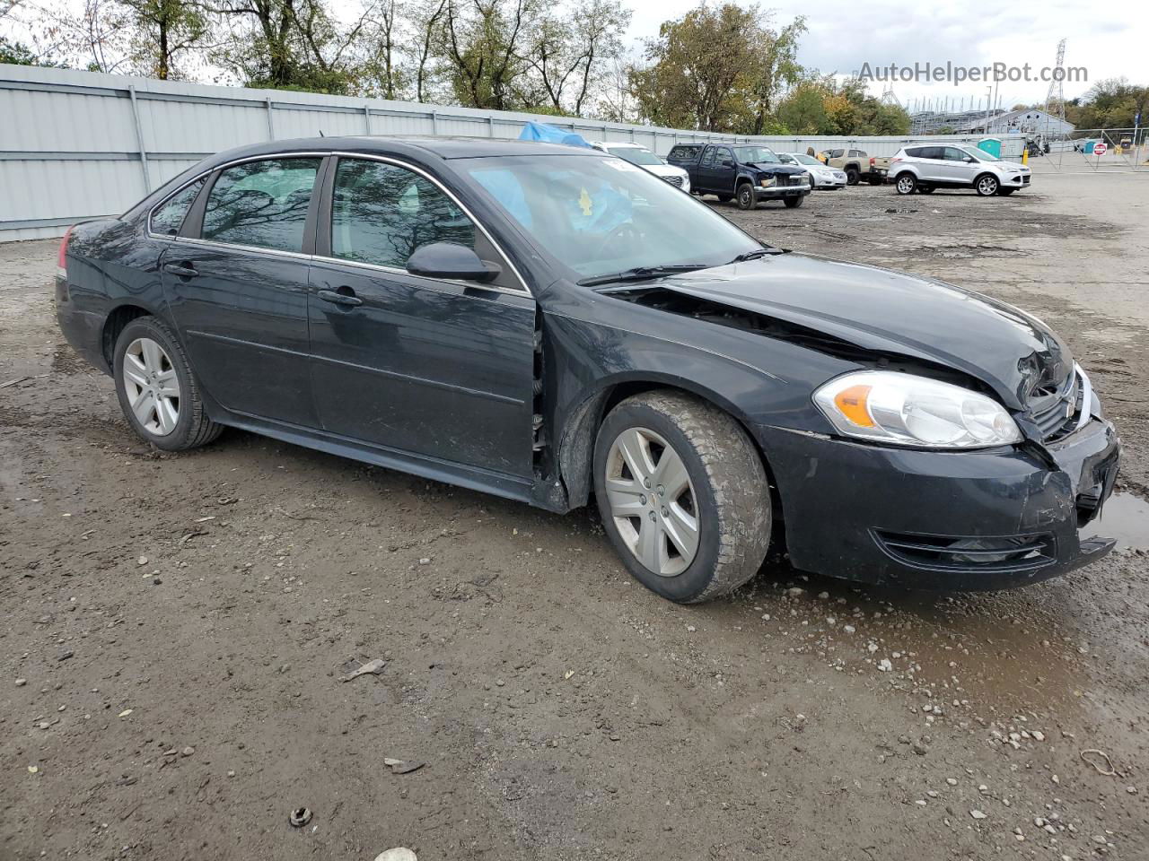 2011 Chevrolet Impala Ls Black vin: 2G1WA5EK9B1232675