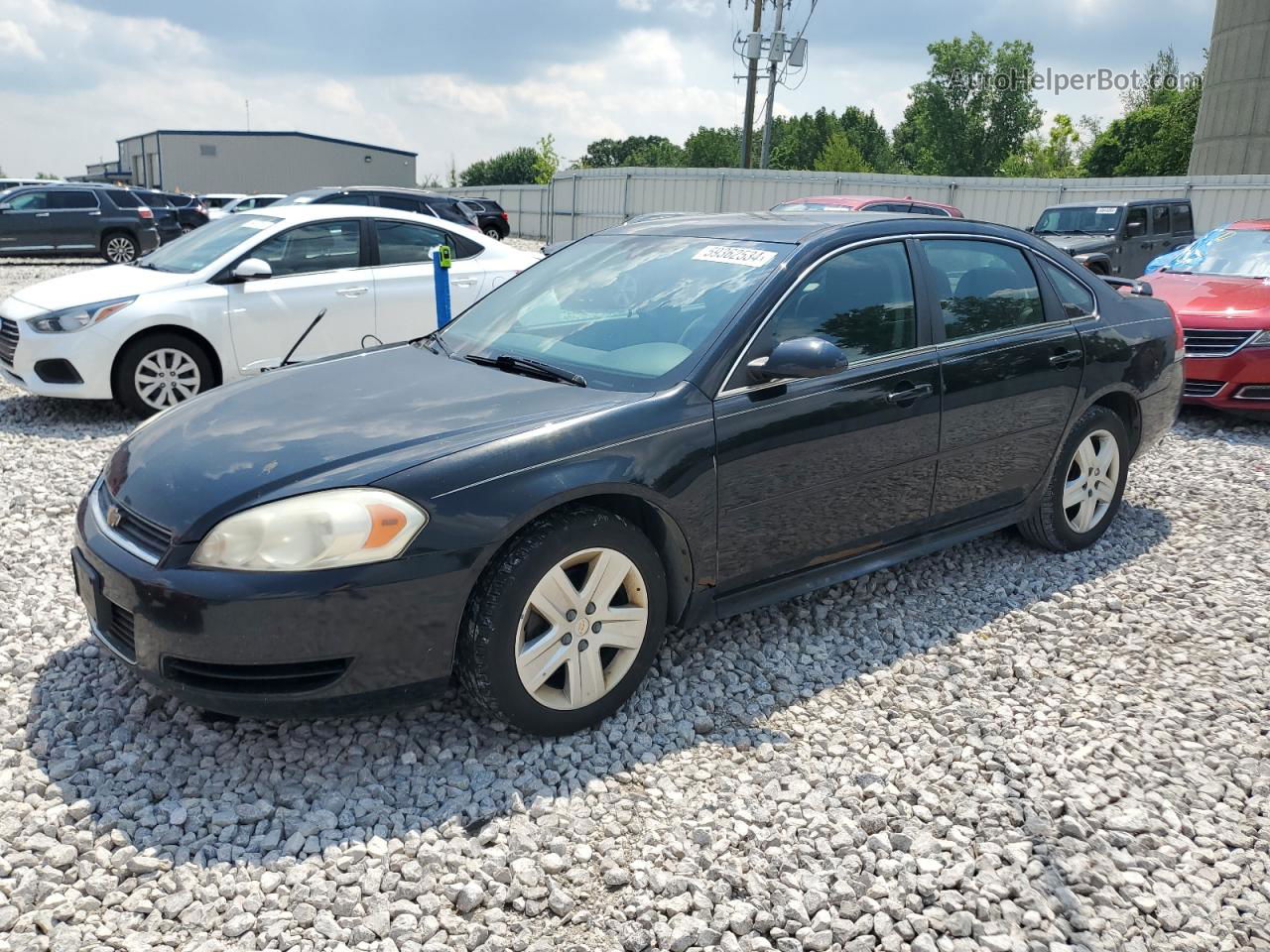 2011 Chevrolet Impala Ls Black vin: 2G1WA5EKXB1183034