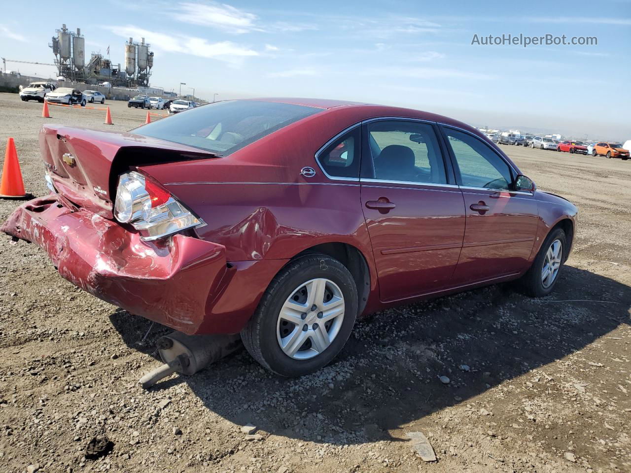 2006 Chevrolet Impala Ls Red vin: 2G1WB55K069392674