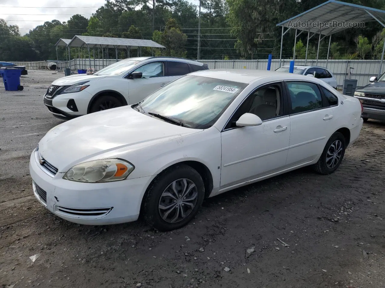 2006 Chevrolet Impala Ls White vin: 2G1WB55K369247306