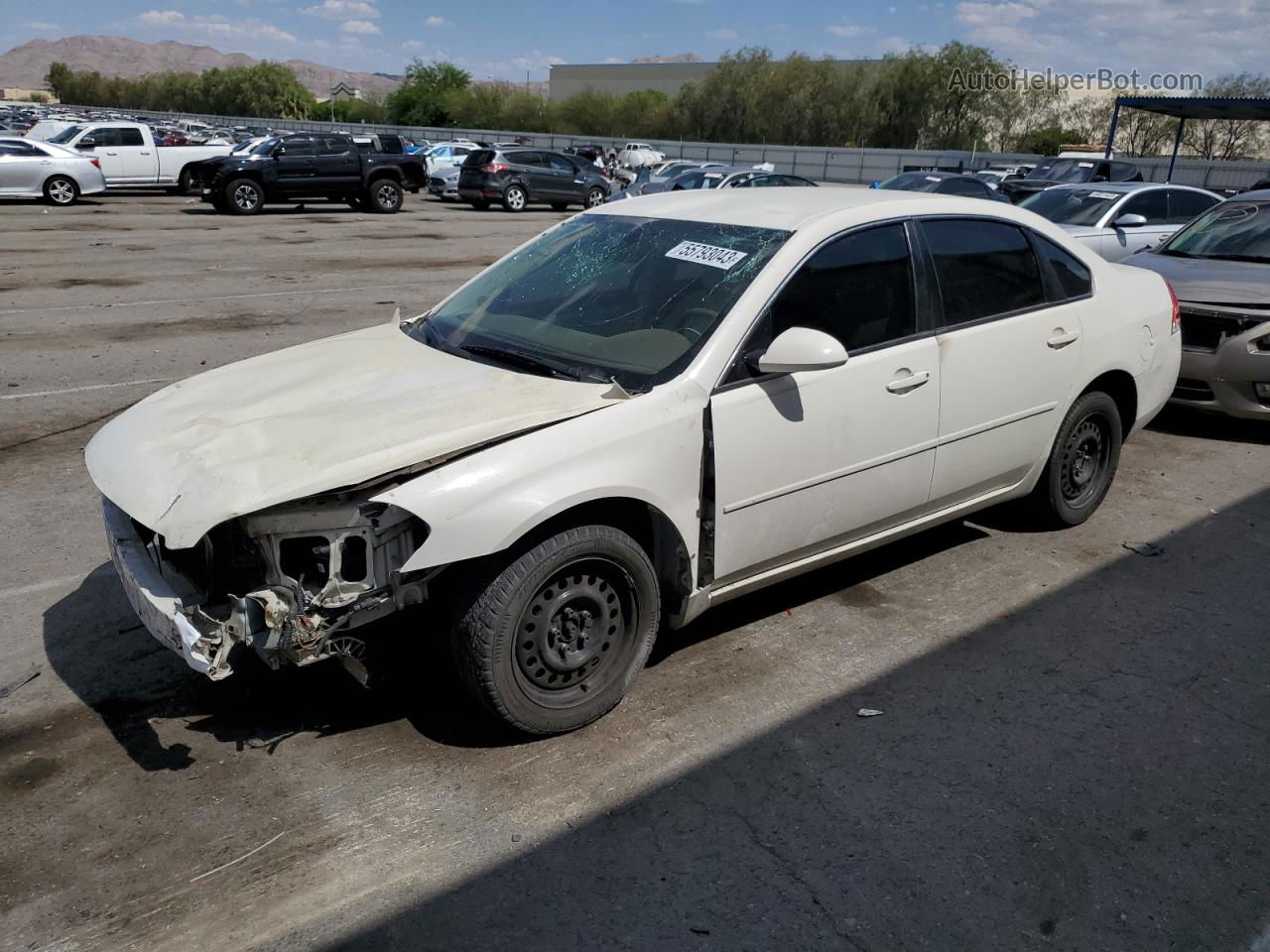 2006 Chevrolet Impala Ls White vin: 2G1WB55K869244188