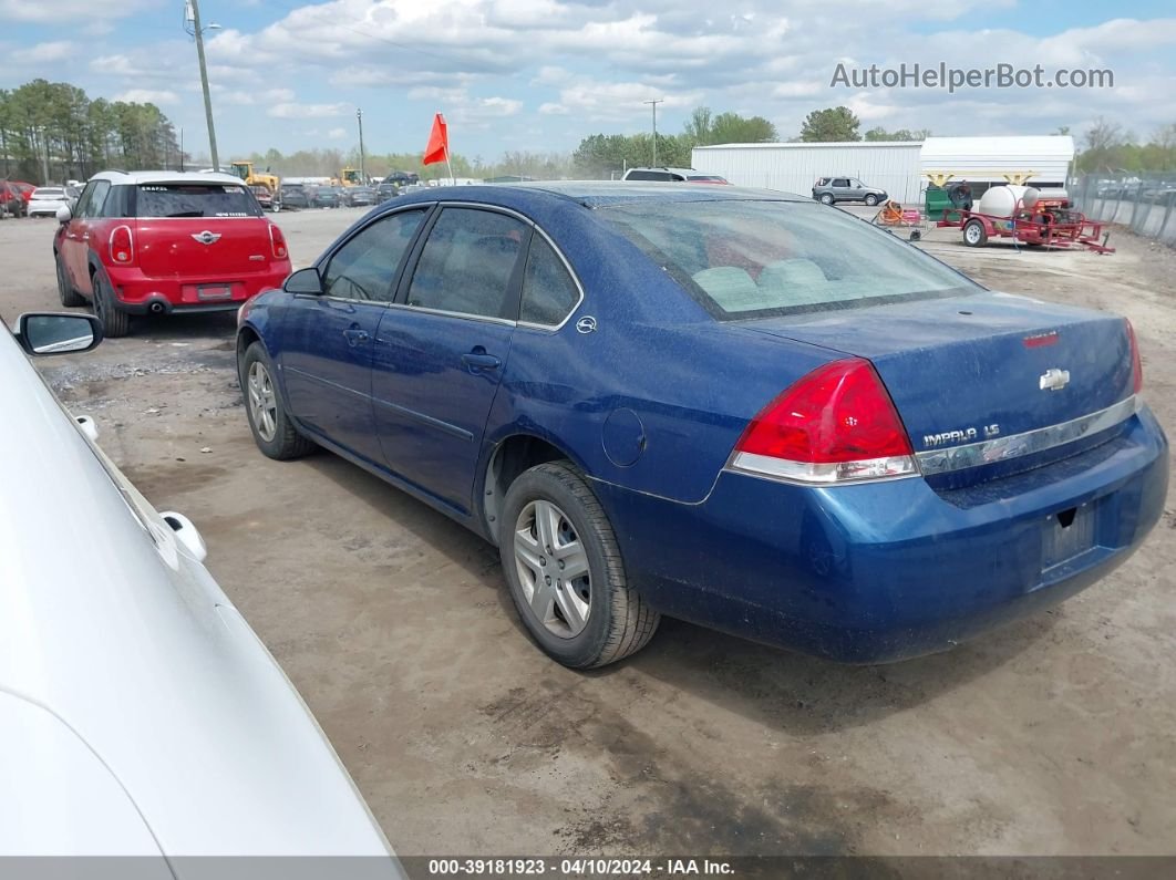 2006 Chevrolet Impala Ls Blue vin: 2G1WB55K969109883