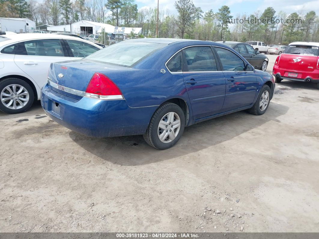 2006 Chevrolet Impala Ls Синий vin: 2G1WB55K969109883