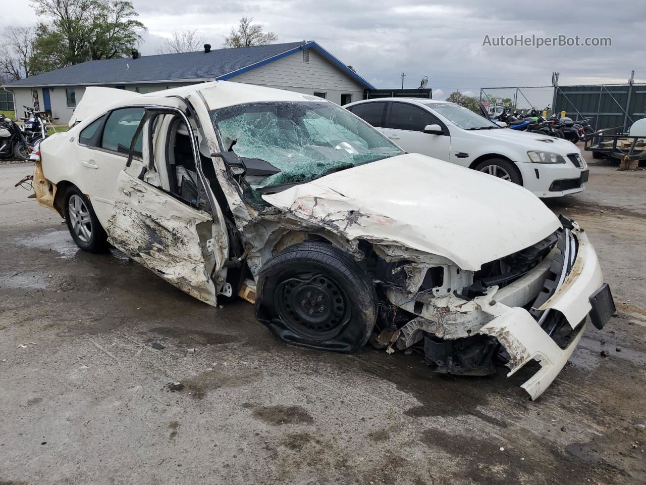 2009 Chevrolet Impala Ls White vin: 2G1WB57K091102773