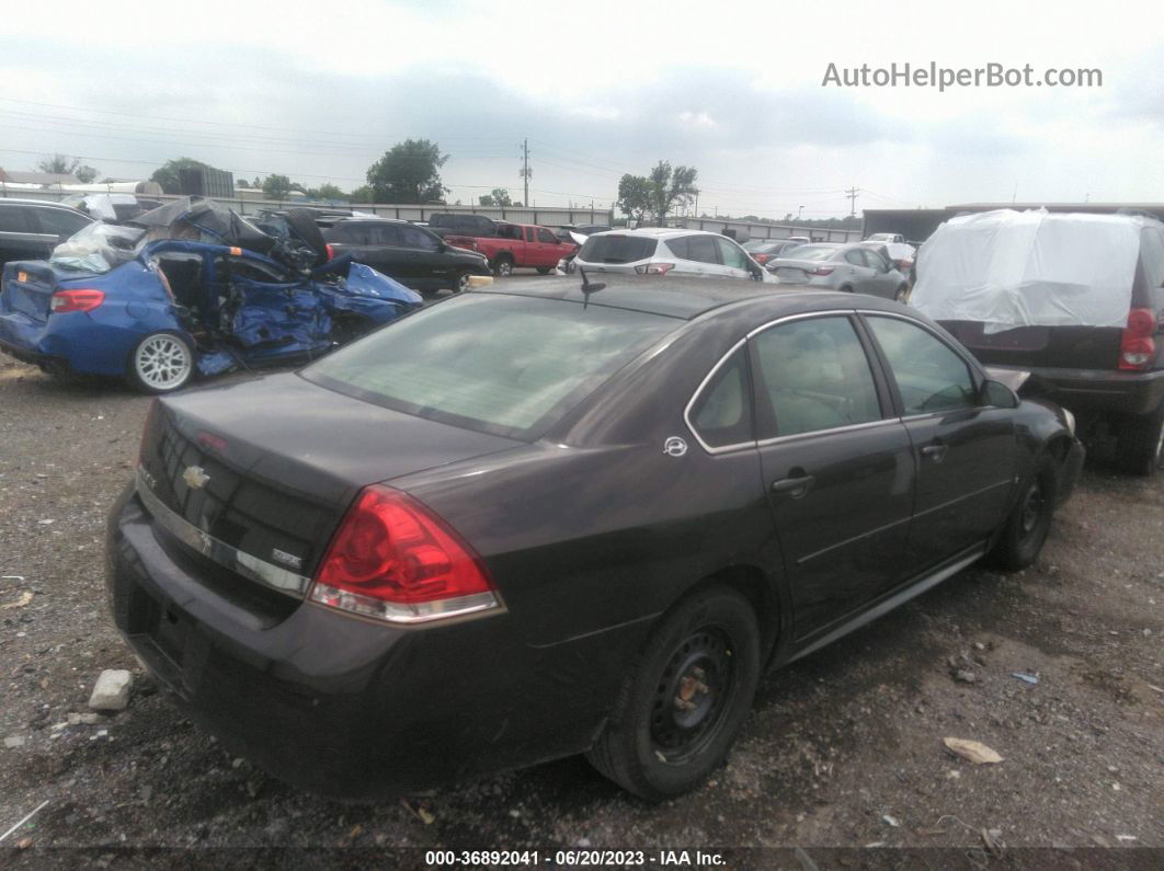 2009 Chevrolet Impala Ls Black vin: 2G1WB57K091233721