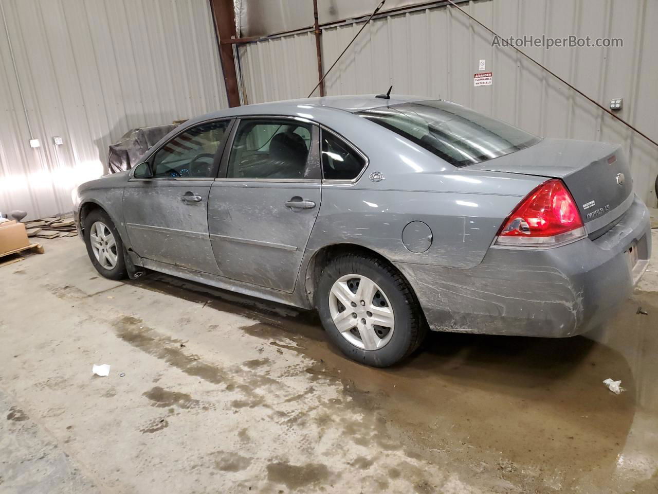 2009 Chevrolet Impala Ls Gray vin: 2G1WB57K091266962