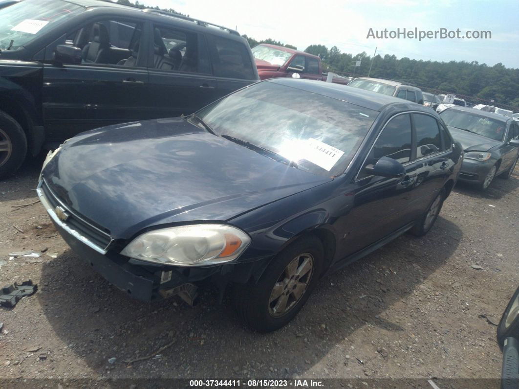 2009 Chevrolet Impala Ls Blue vin: 2G1WB57K091290775