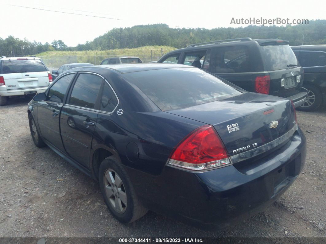 2009 Chevrolet Impala Ls Blue vin: 2G1WB57K091290775