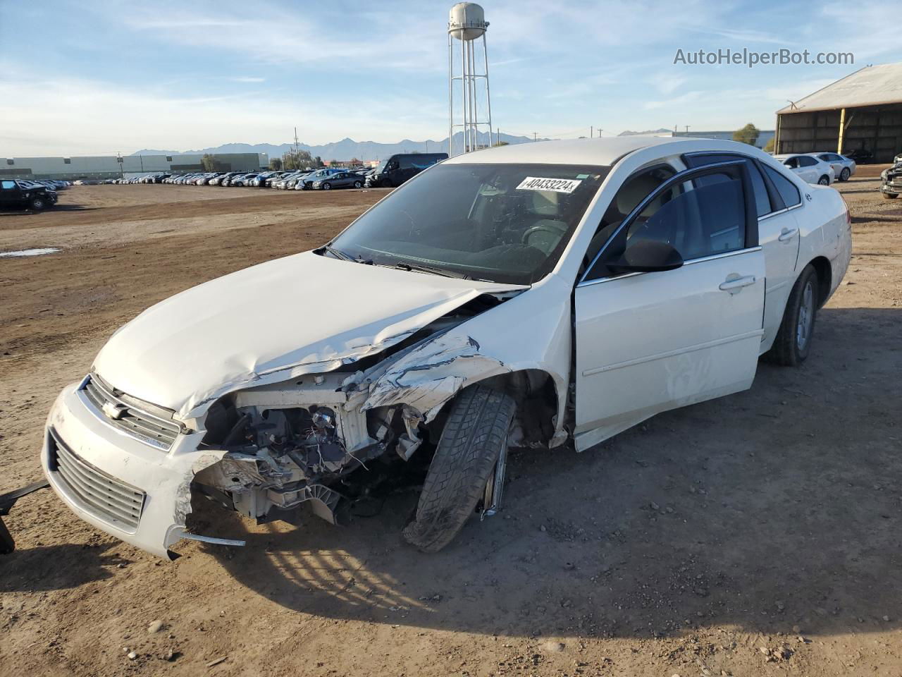 2009 Chevrolet Impala Ls White vin: 2G1WB57K191228950