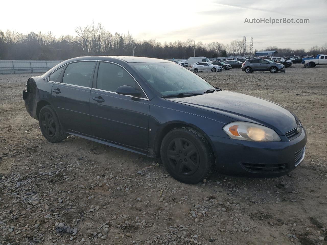 2009 Chevrolet Impala Ls Blue vin: 2G1WB57K191246817