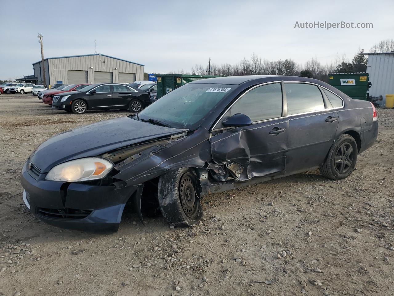 2009 Chevrolet Impala Ls Blue vin: 2G1WB57K191246817