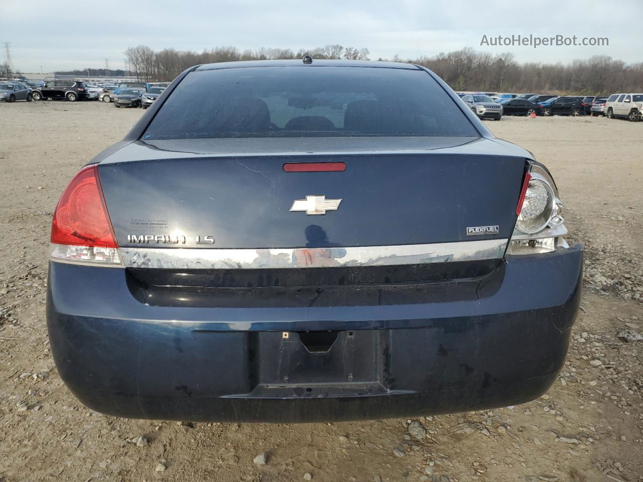 2009 Chevrolet Impala Ls Blue vin: 2G1WB57K191246817