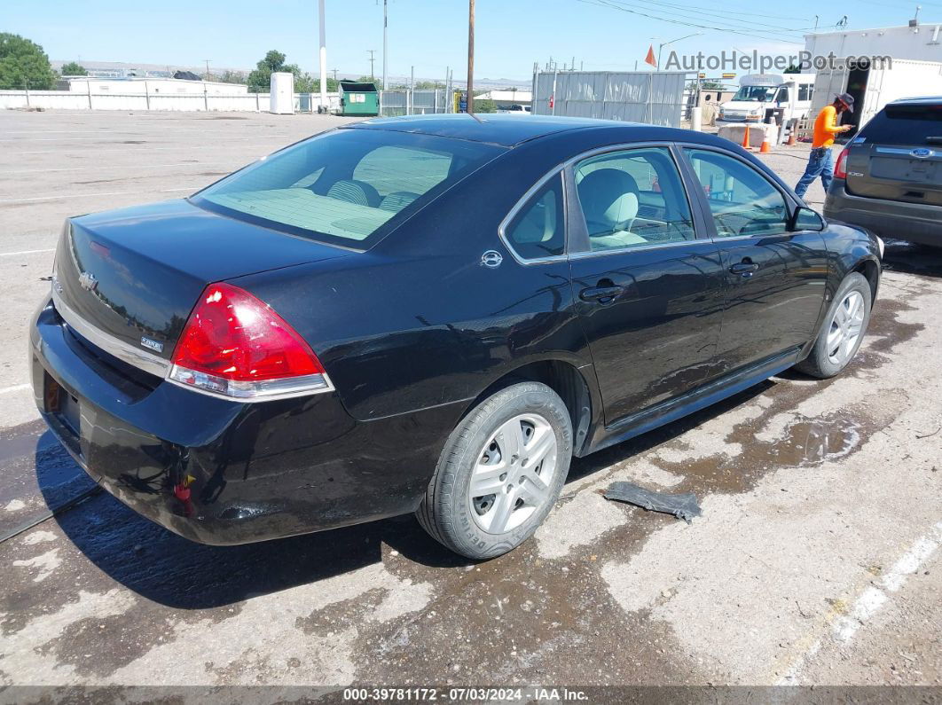 2009 Chevrolet Impala Ls Black vin: 2G1WB57K291102371