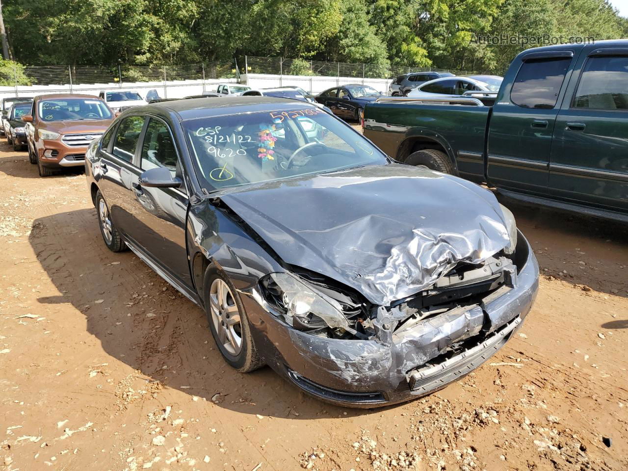 2009 Chevrolet Impala Ls Gray vin: 2G1WB57K291309620