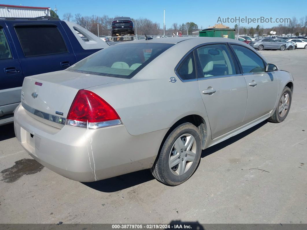 2009 Chevrolet Impala Ls Gold vin: 2G1WB57K391127683