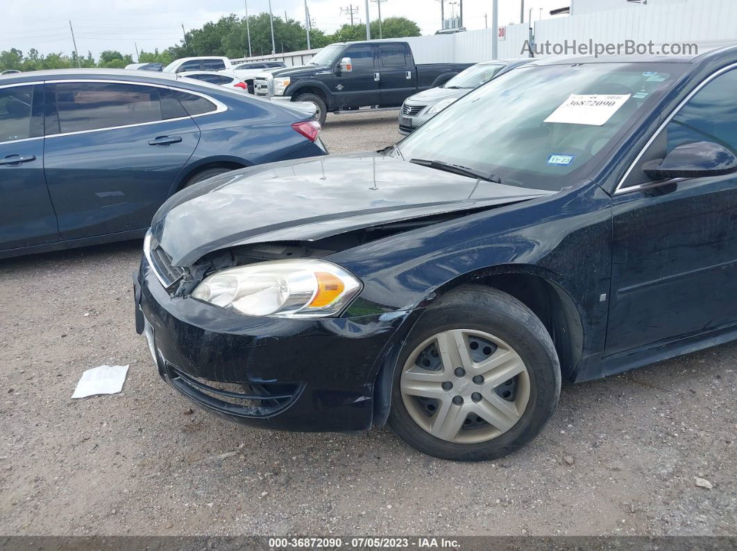 2009 Chevrolet Impala Ls Black vin: 2G1WB57K391212748