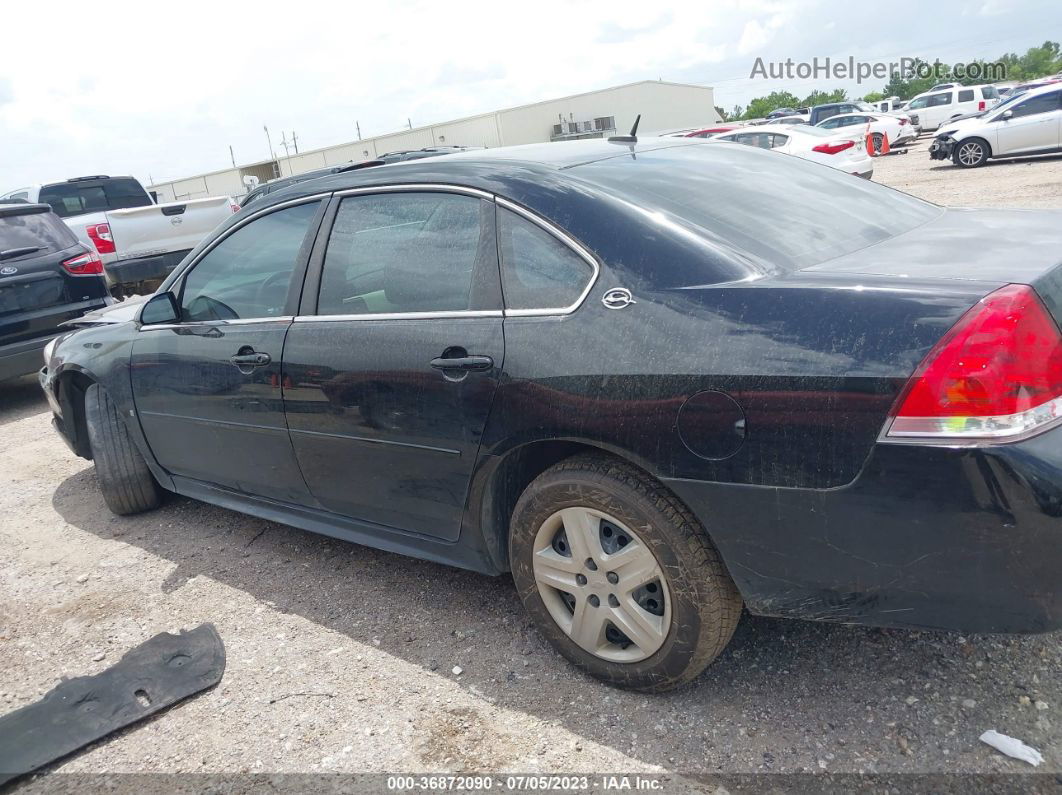 2009 Chevrolet Impala Ls Black vin: 2G1WB57K391212748