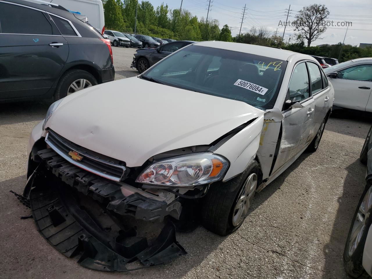 2009 Chevrolet Impala Ls White vin: 2G1WB57K491187620