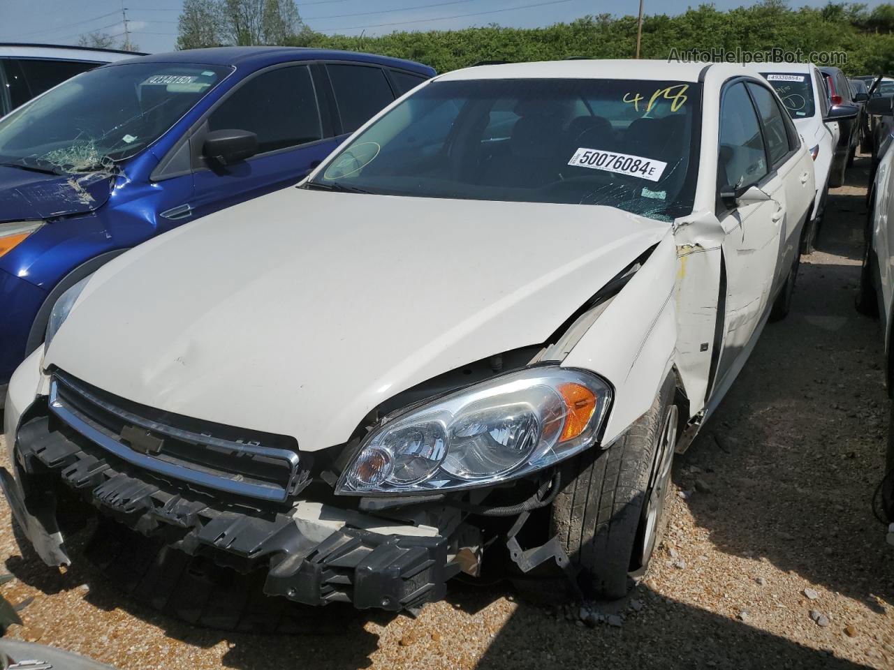 2009 Chevrolet Impala Ls White vin: 2G1WB57K491187620