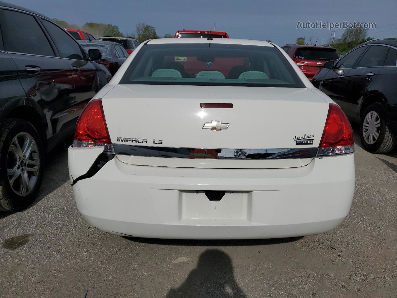 2009 Chevrolet Impala Ls White vin: 2G1WB57K491187620