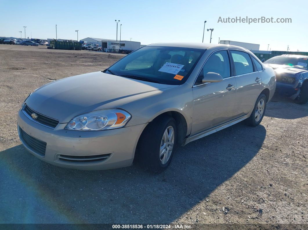 2009 Chevrolet Impala Ls Beige vin: 2G1WB57K491197628