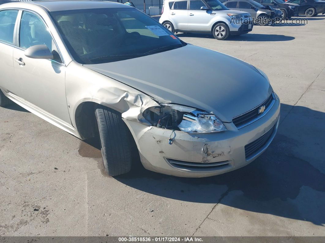 2009 Chevrolet Impala Ls Beige vin: 2G1WB57K491197628