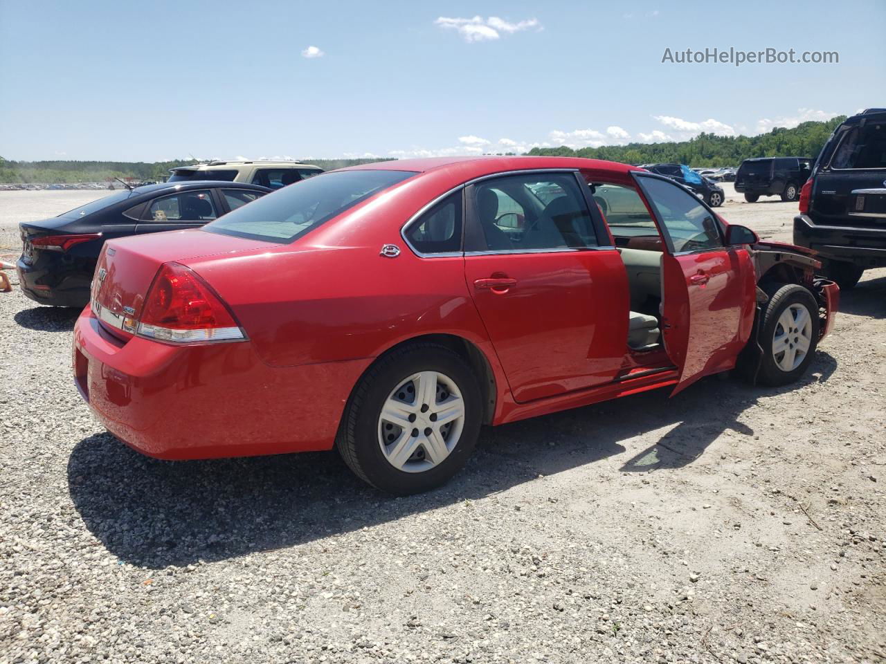 2009 Chevrolet Impala Ls Red vin: 2G1WB57K491265071