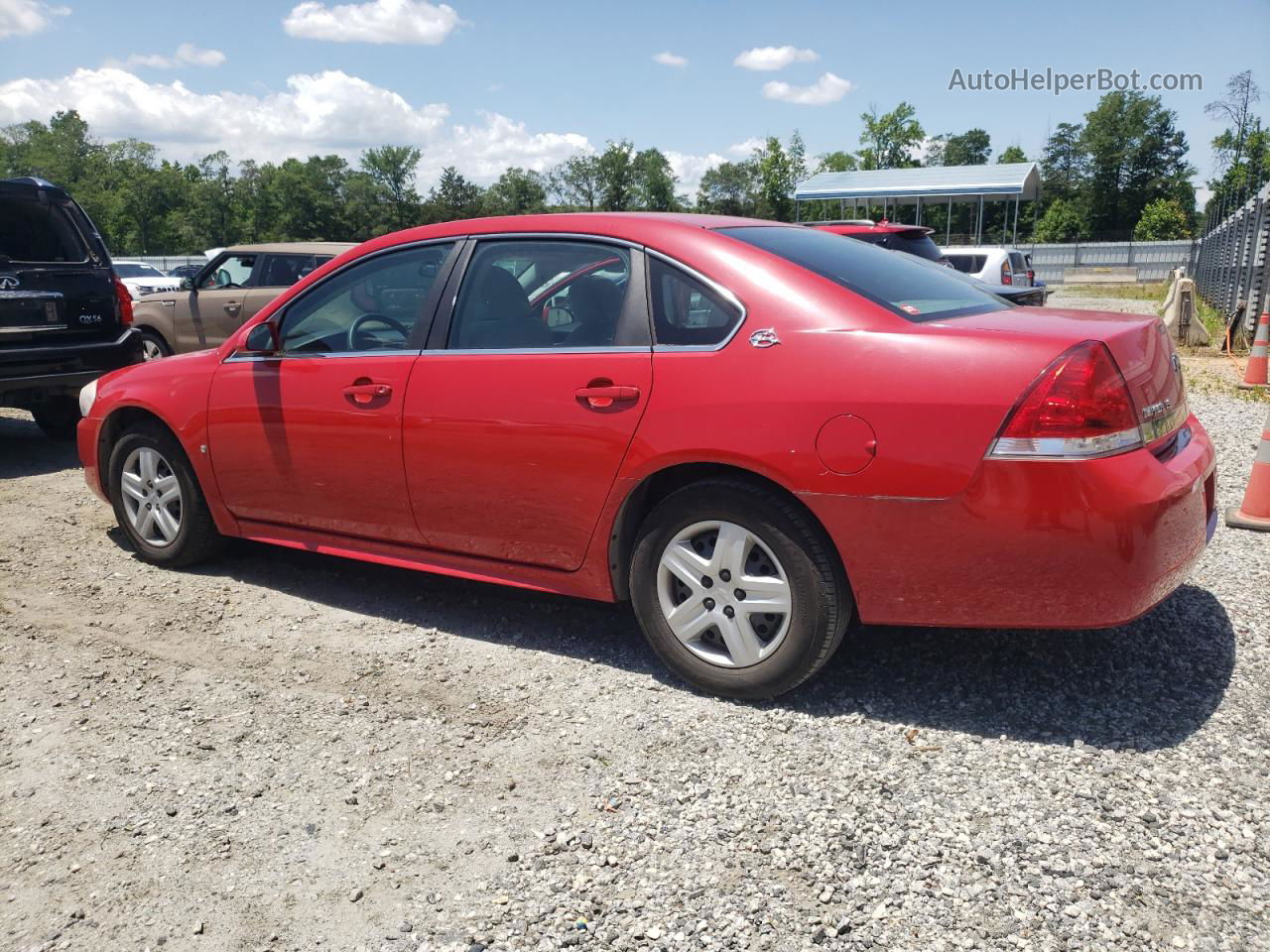 2009 Chevrolet Impala Ls Red vin: 2G1WB57K491265071