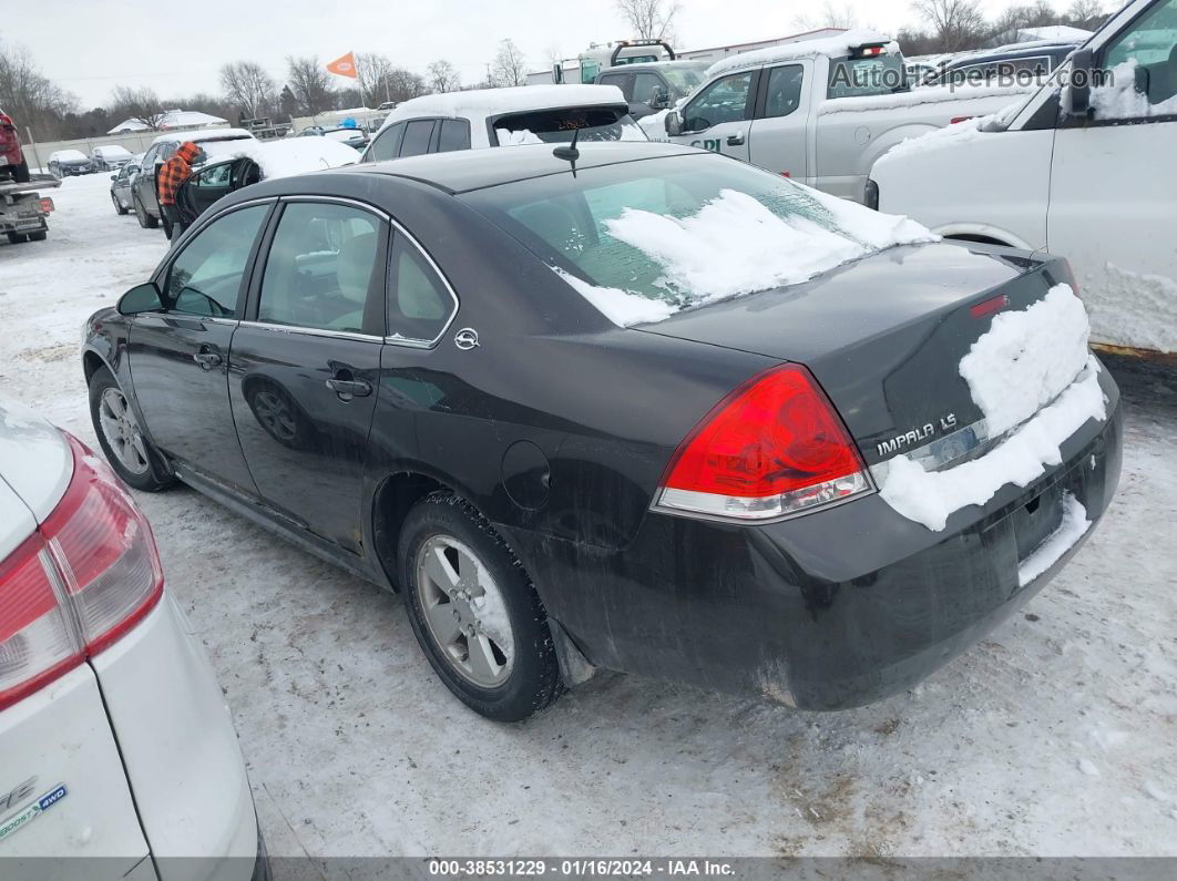 2009 Chevrolet Impala Ls Black vin: 2G1WB57K691143571