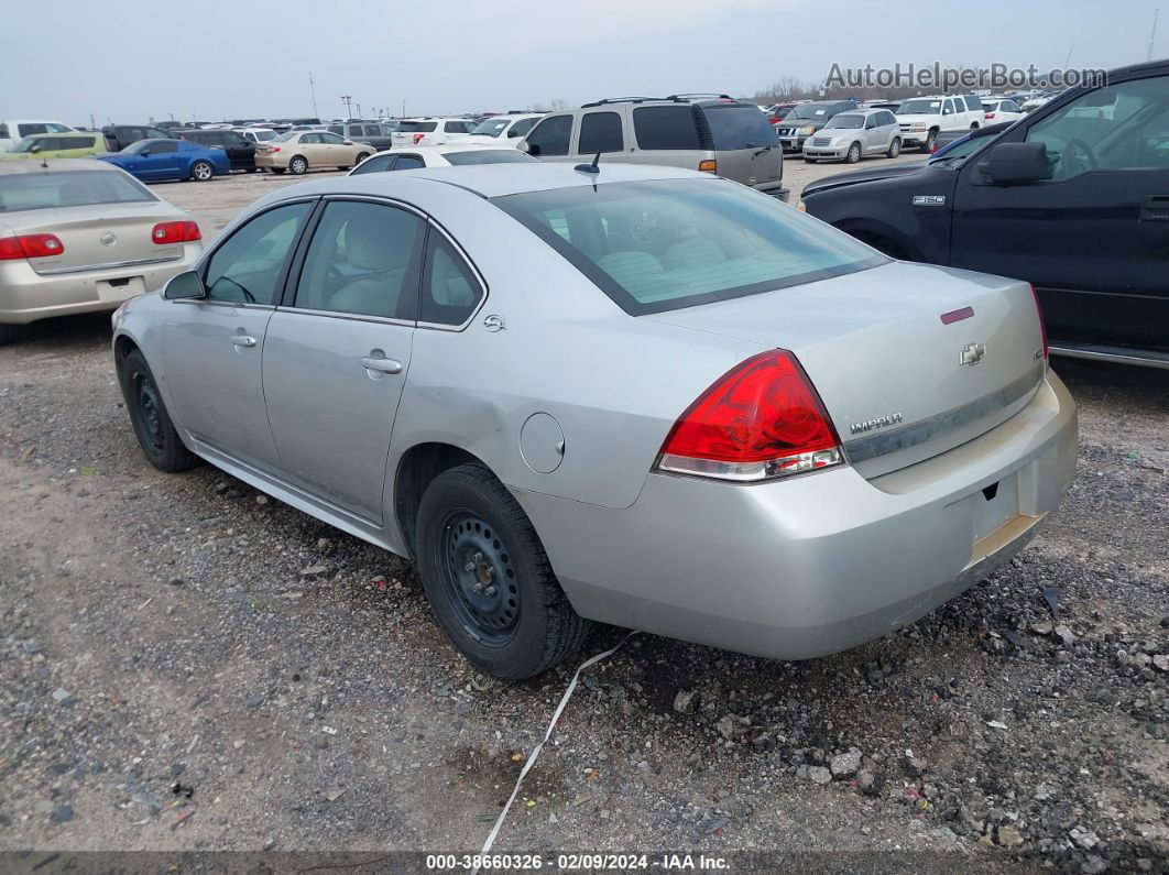 2009 Chevrolet Impala Ls Silver vin: 2G1WB57K691186226