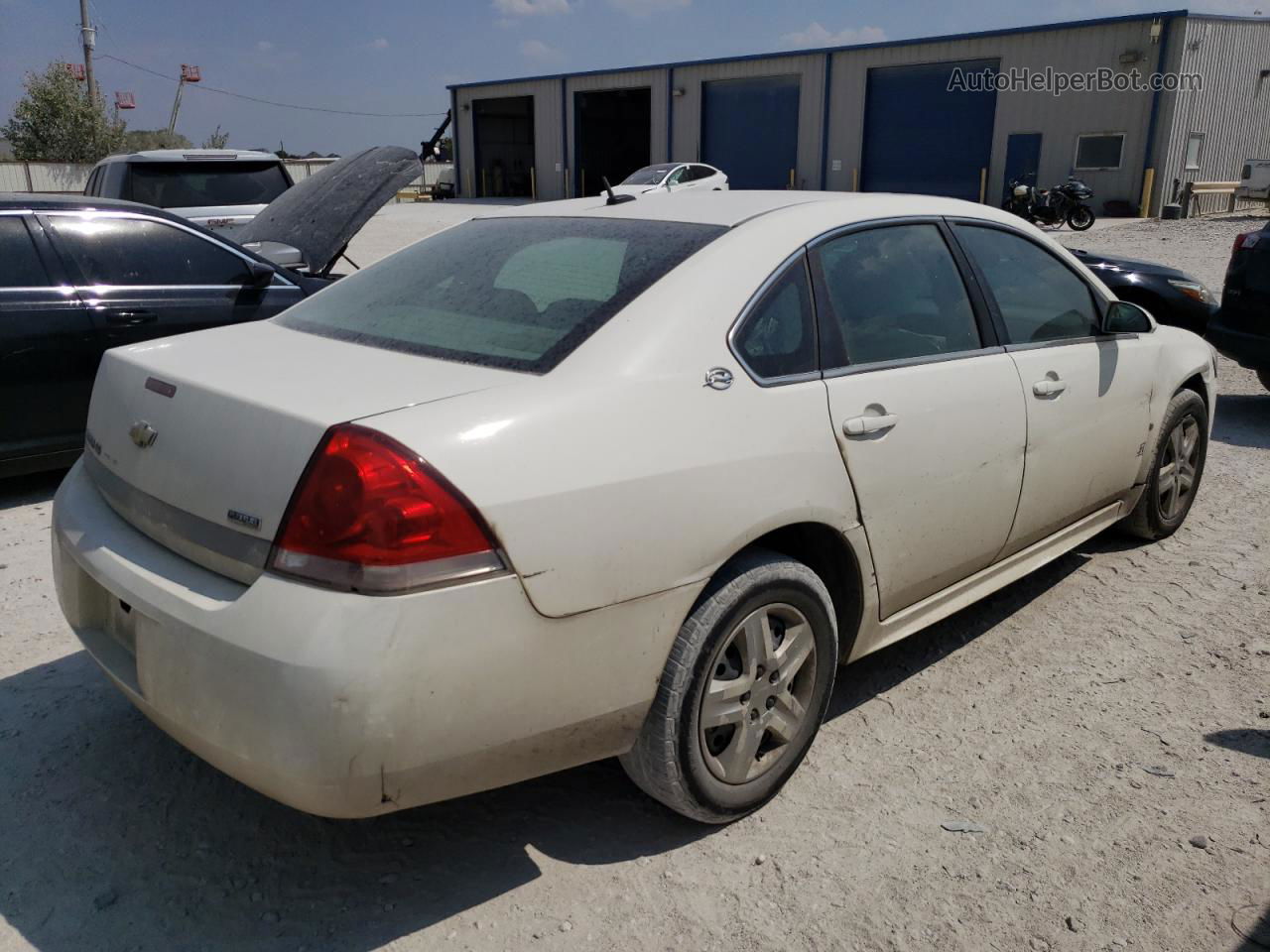 2009 Chevrolet Impala Ls White vin: 2G1WB57K691205728