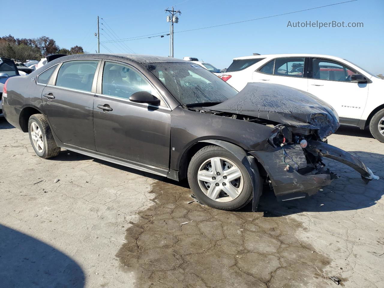 2009 Chevrolet Impala Ls Black vin: 2G1WB57K691225350