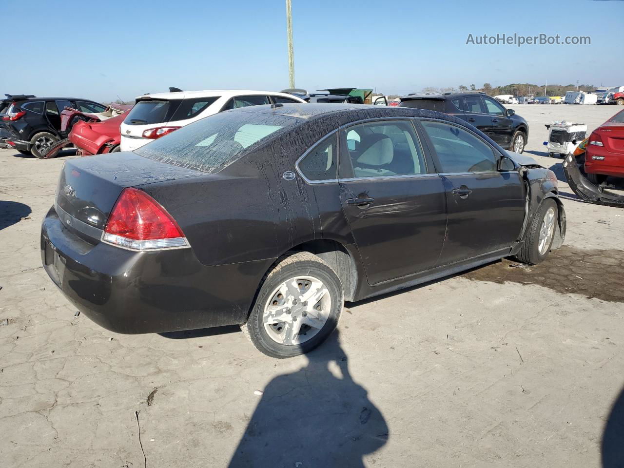 2009 Chevrolet Impala Ls Black vin: 2G1WB57K691225350