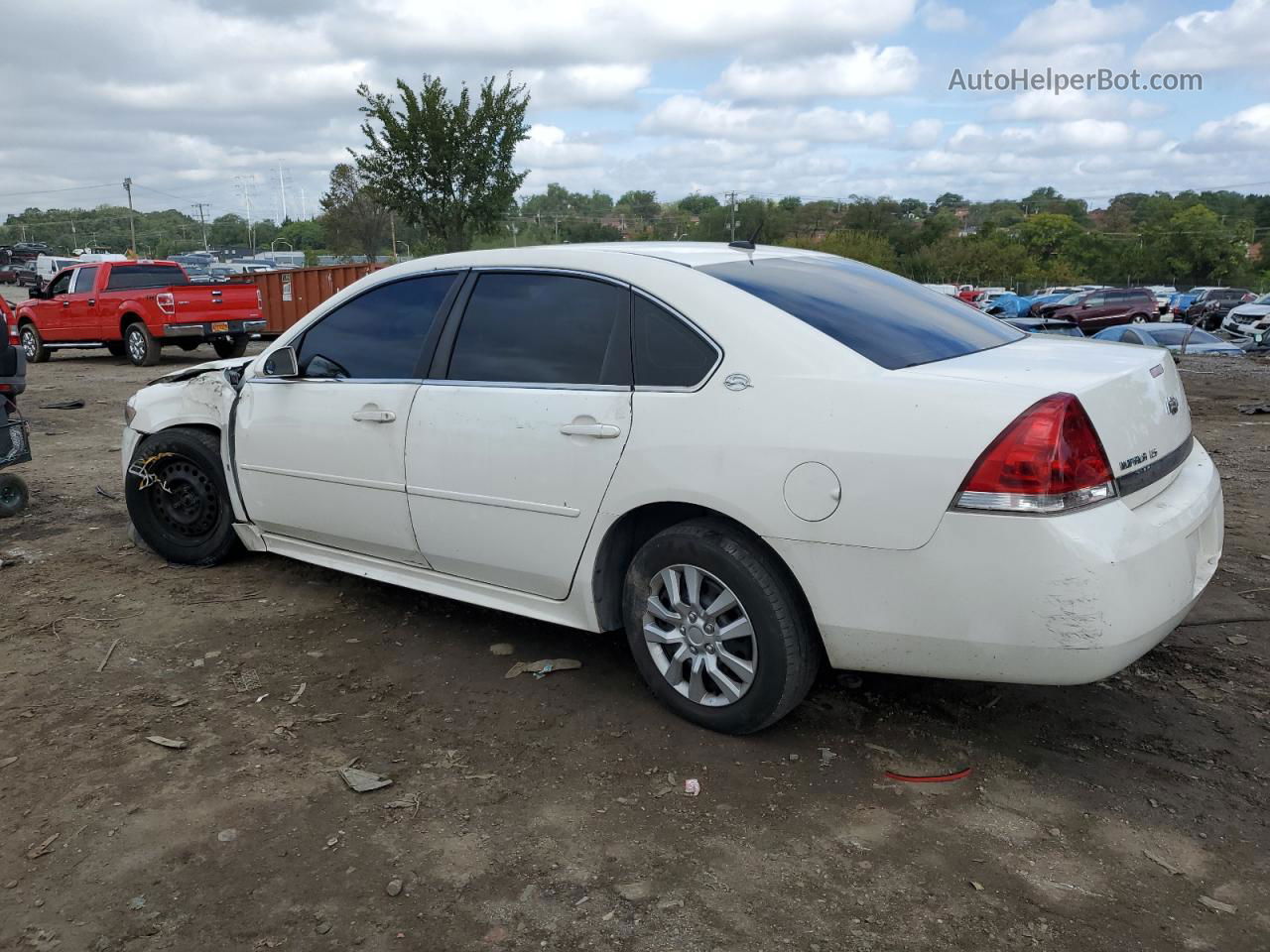 2009 Chevrolet Impala Ls White vin: 2G1WB57K691253536