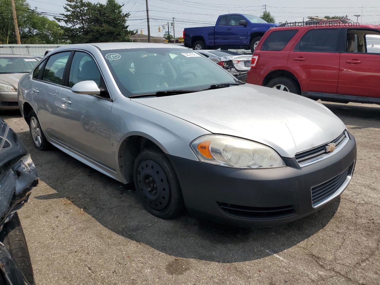 2009 Chevrolet Impala Ls Silver vin: 2G1WB57K691285323